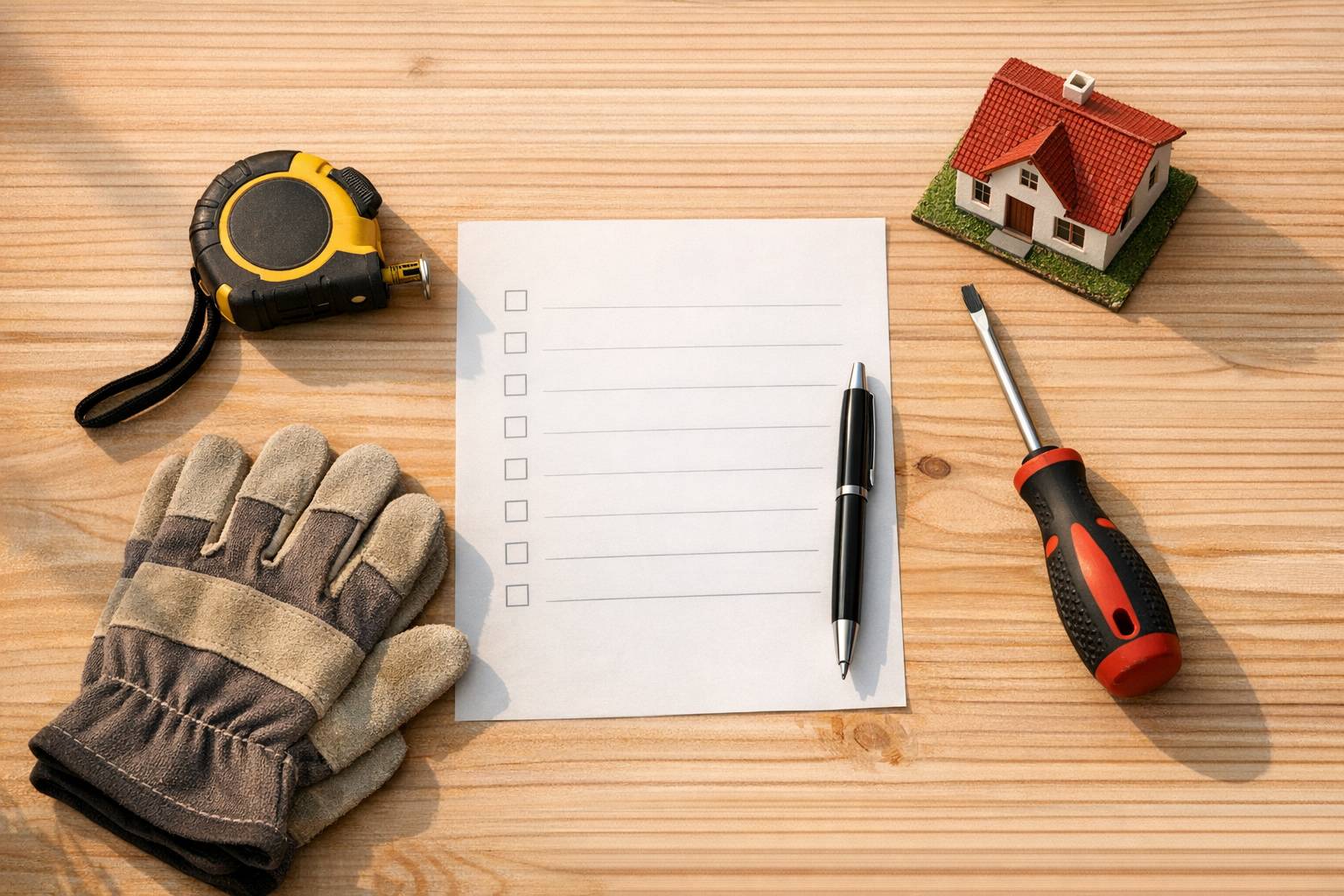 Checklist casero para crear tu propia rutina anual de mantenimiento del hogar